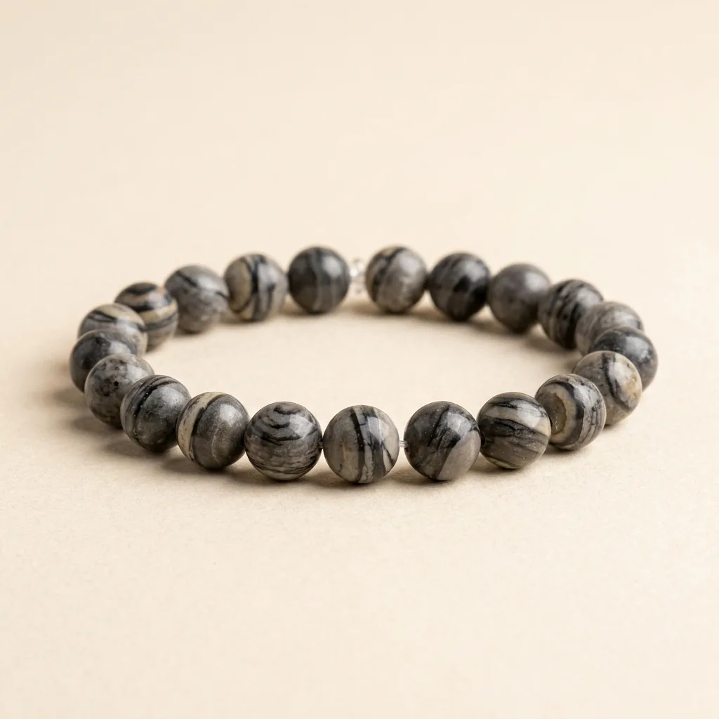 Black Picasso Jasper Bracelet