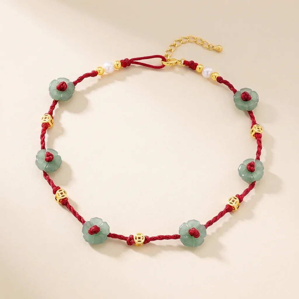 Flower Charm Anklet