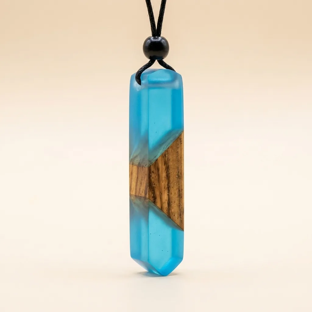 Wood and Water Pendant Necklace